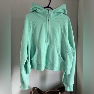 Lululemon oversized cropped half zip scuba